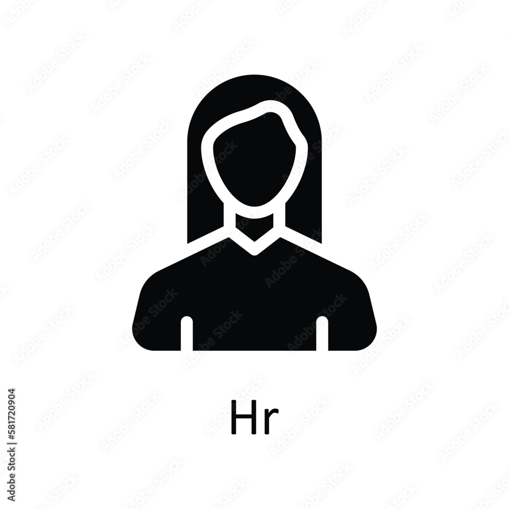 Hr Vector solid Icons. Simple stock illustration stock Hr Vector solid Icons. Simple stock illustration stock