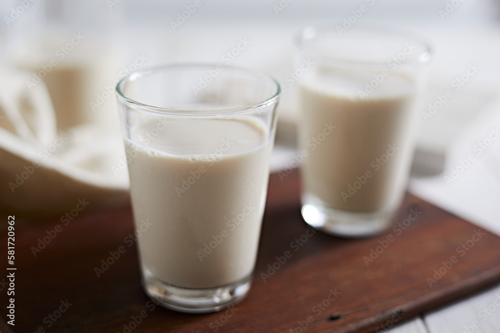 Fresh milk on white background Fresh milk on white background