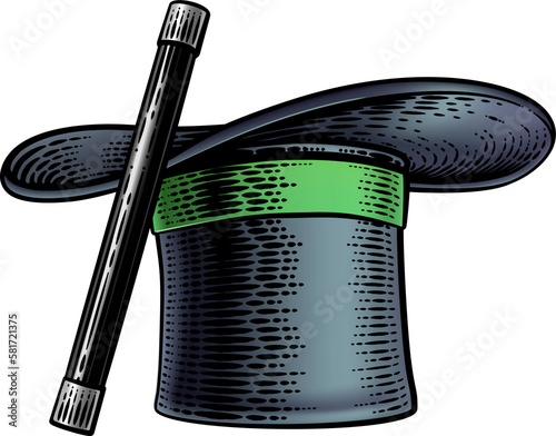 Magic Wand And Magician Top...