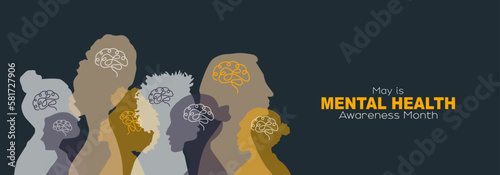 May is Mental Health Awareness Month banner.