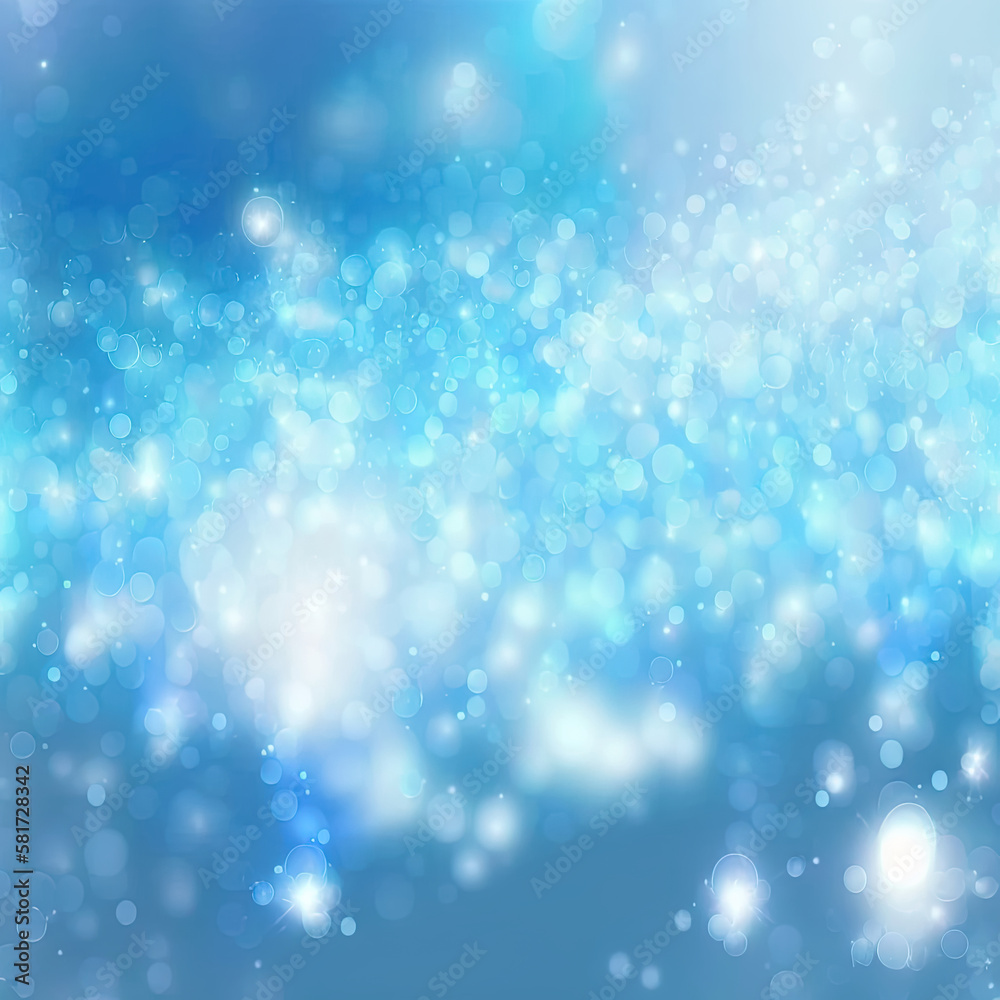 Abstract background bokeh or blurred background with beautiful blue color