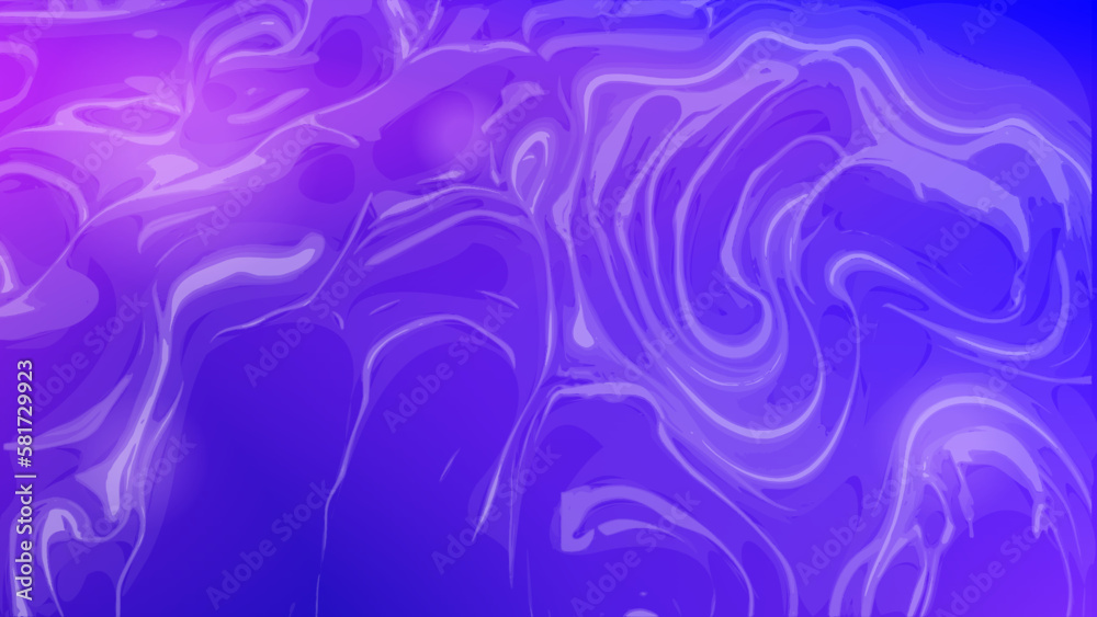 Neon Purple Liquid Fluid Chrome Background, With Shining Lights