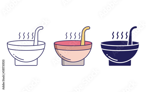 Soup vector icon
