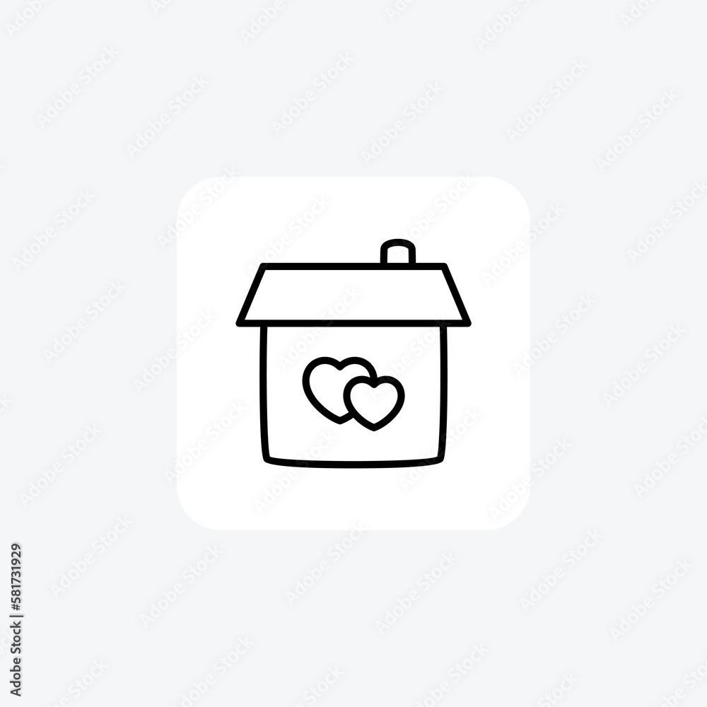 Home, love, from, fully editable vector line icon
Home, love, from, fully editable vector line icon