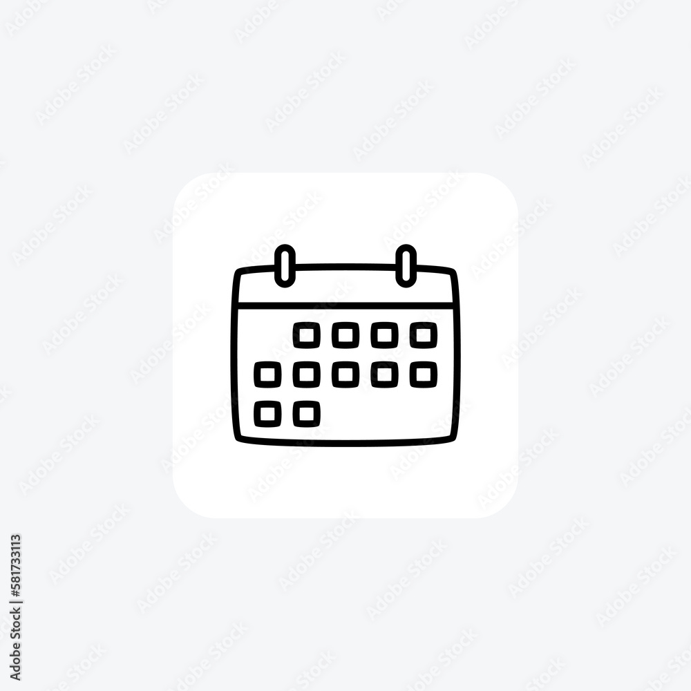 Calendar, events fully editable vector fill icon
Calendar, events fully editable vector fill icon