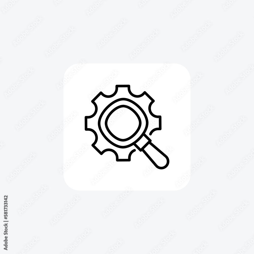 Search, setting fully editable vector fill icon
Search, setting fully editable vector fill icon
