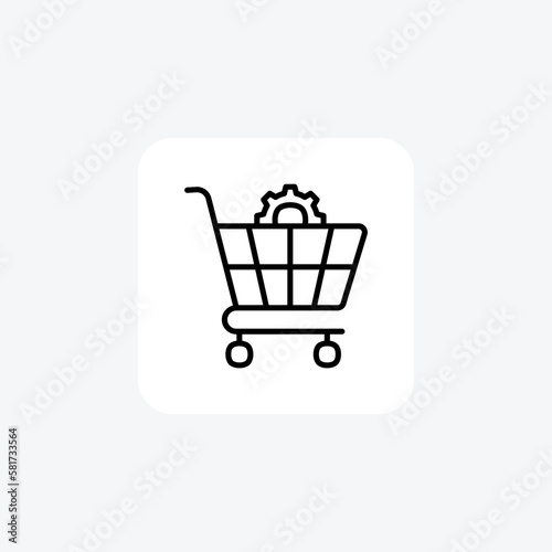 Business, shop fully editable vector fill icon
