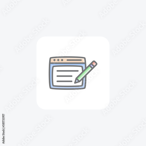 Designing, edit fully editable vector fill icon

