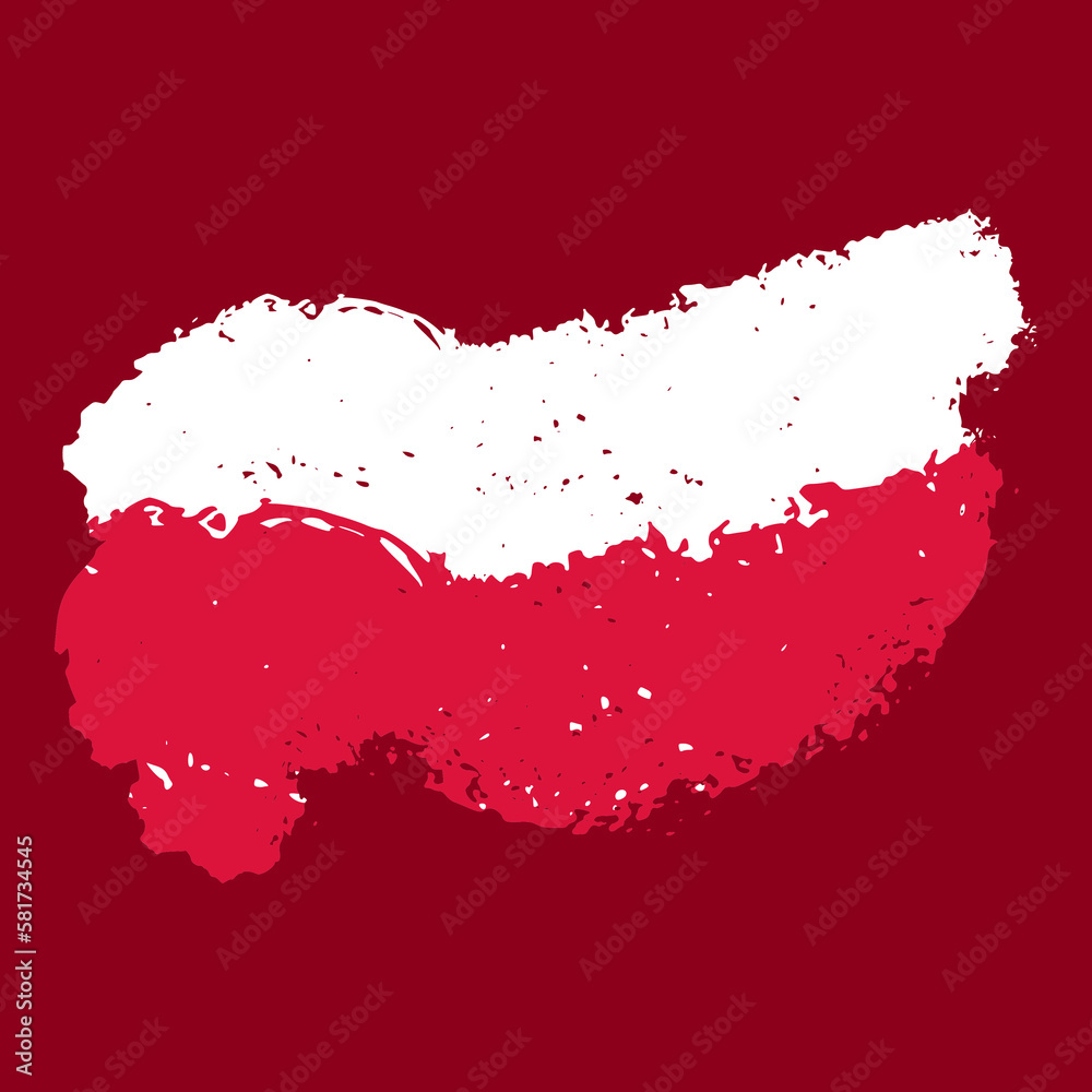 poland waving flag abstract brush stroke ink paint illustration element for independence day event poland waving flag abstract brush stroke ink paint illustration element for independence day event