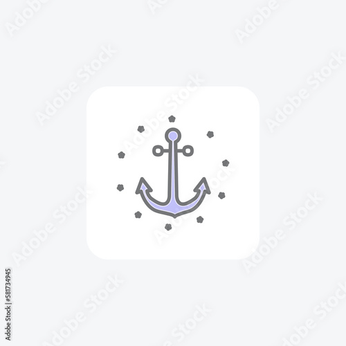 Rhode  island independent day fully editable vector icon

