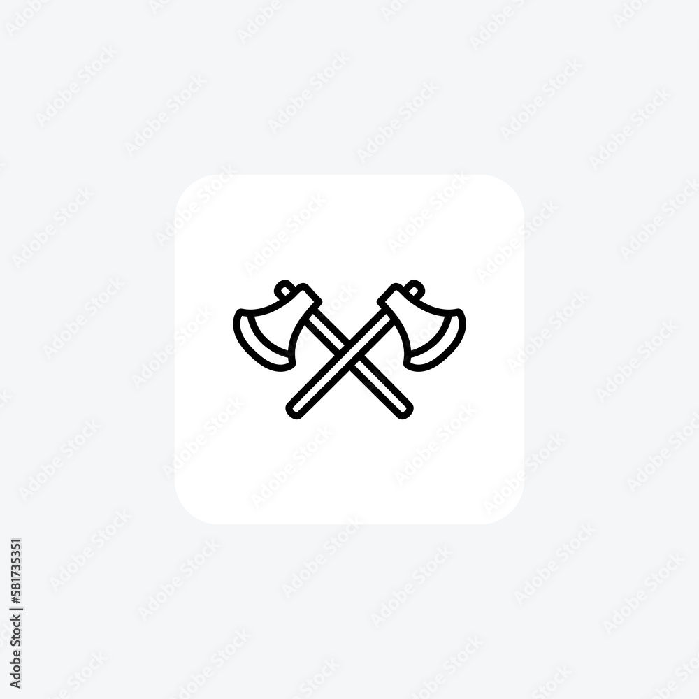 Axe, tool, fully editable vector fill icon
Axe, tool, fully editable vector fill icon
