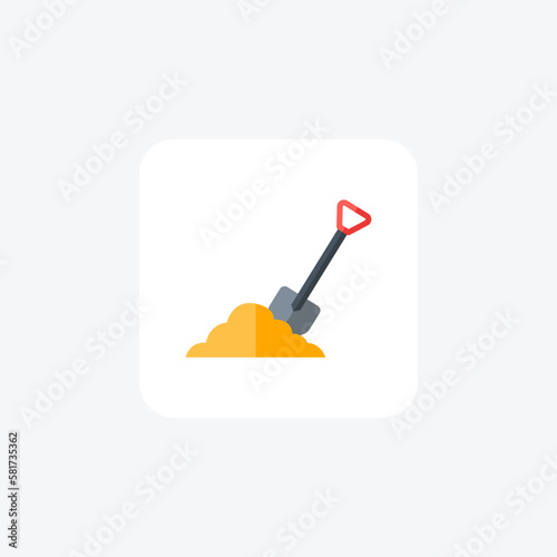 Dirt, equipment fully editable vector fill icon

