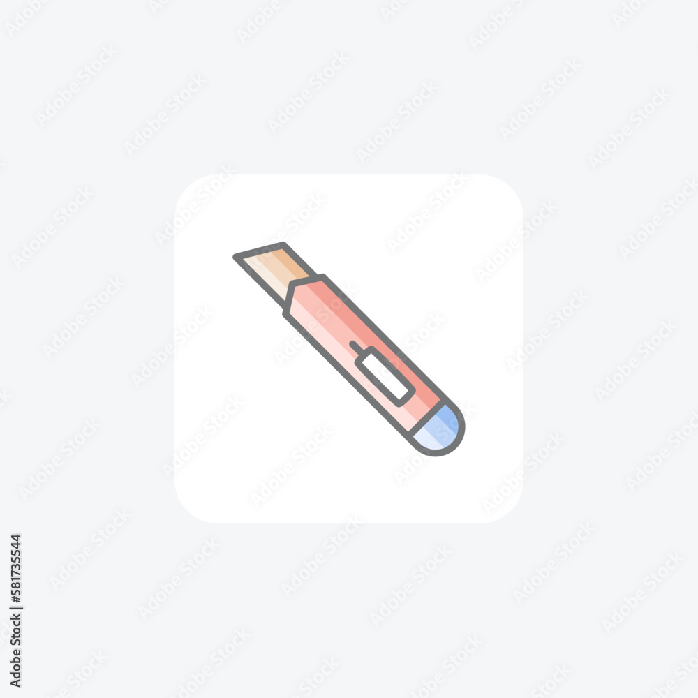 Cut, cutter, fully editable vector fill icon
Cut, cutter, fully editable vector fill icon