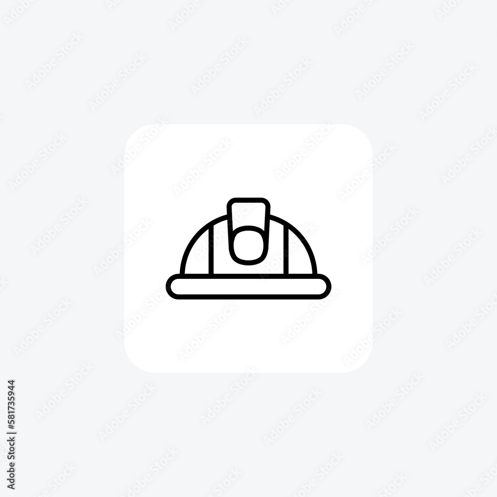 Helmet, foreman fully editable vector fill icon
Helmet, foreman fully editable vector fill icon