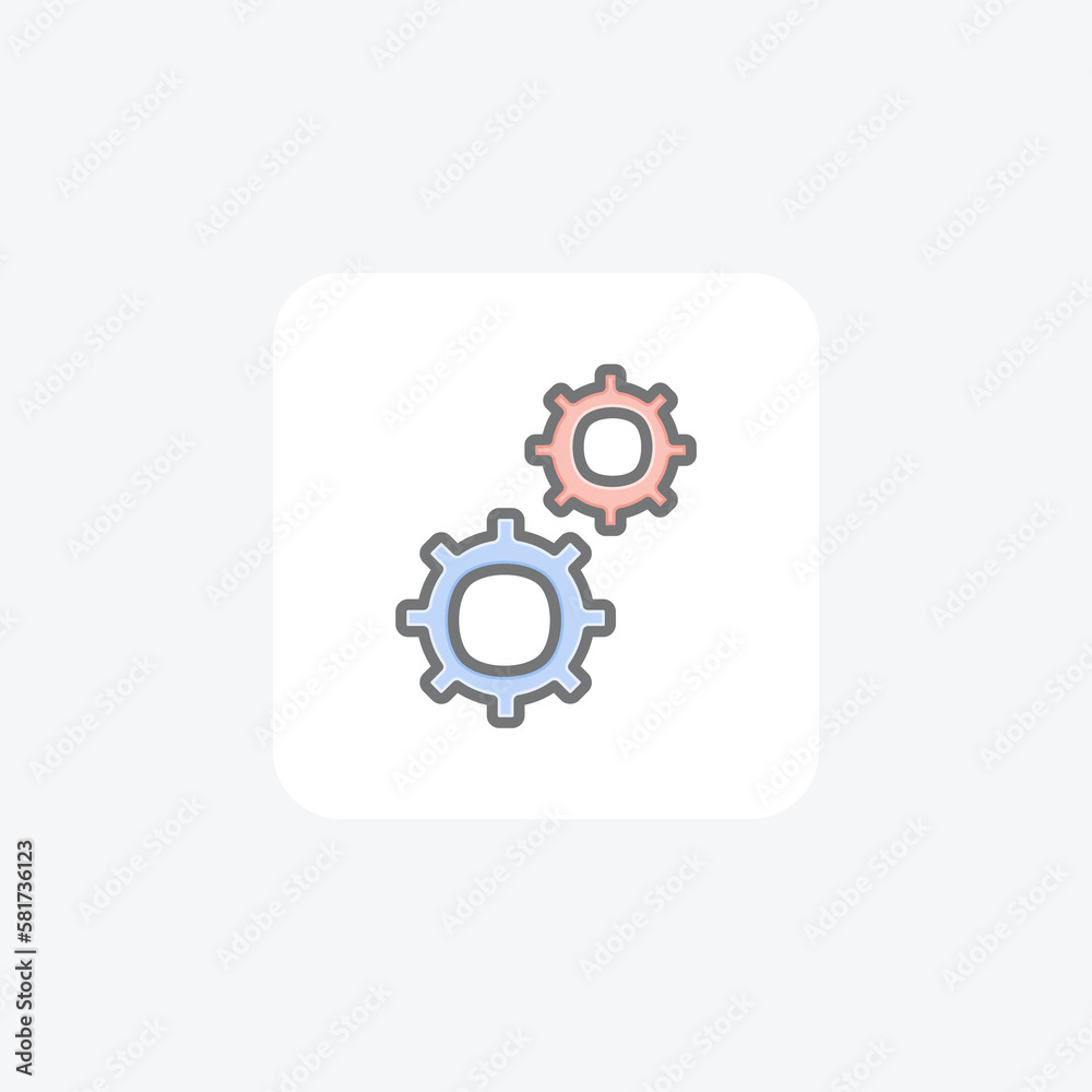 Setting, configurations fully editable vector fill icon
Setting, configurations fully editable vector fill icon