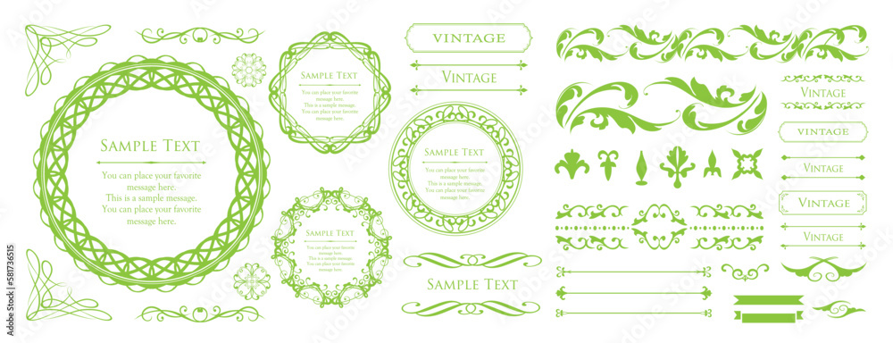 桜や春をイメージしたフレームデザイン