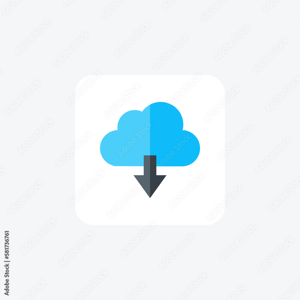Upload, cloud, fully editable vector flat icon
Upload, cloud, fully editable vector flat icon