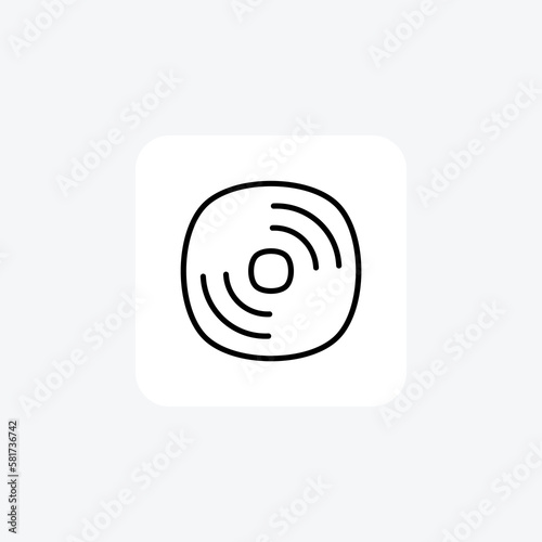 Device, disk fully editable vector flat icon

