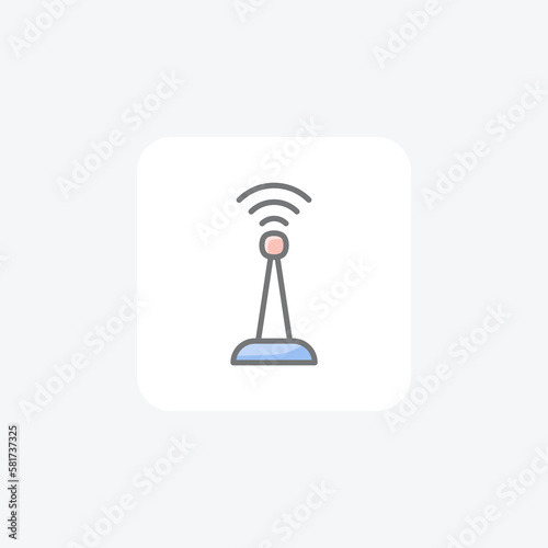Multimedia, sound fully editable vector flat icon


