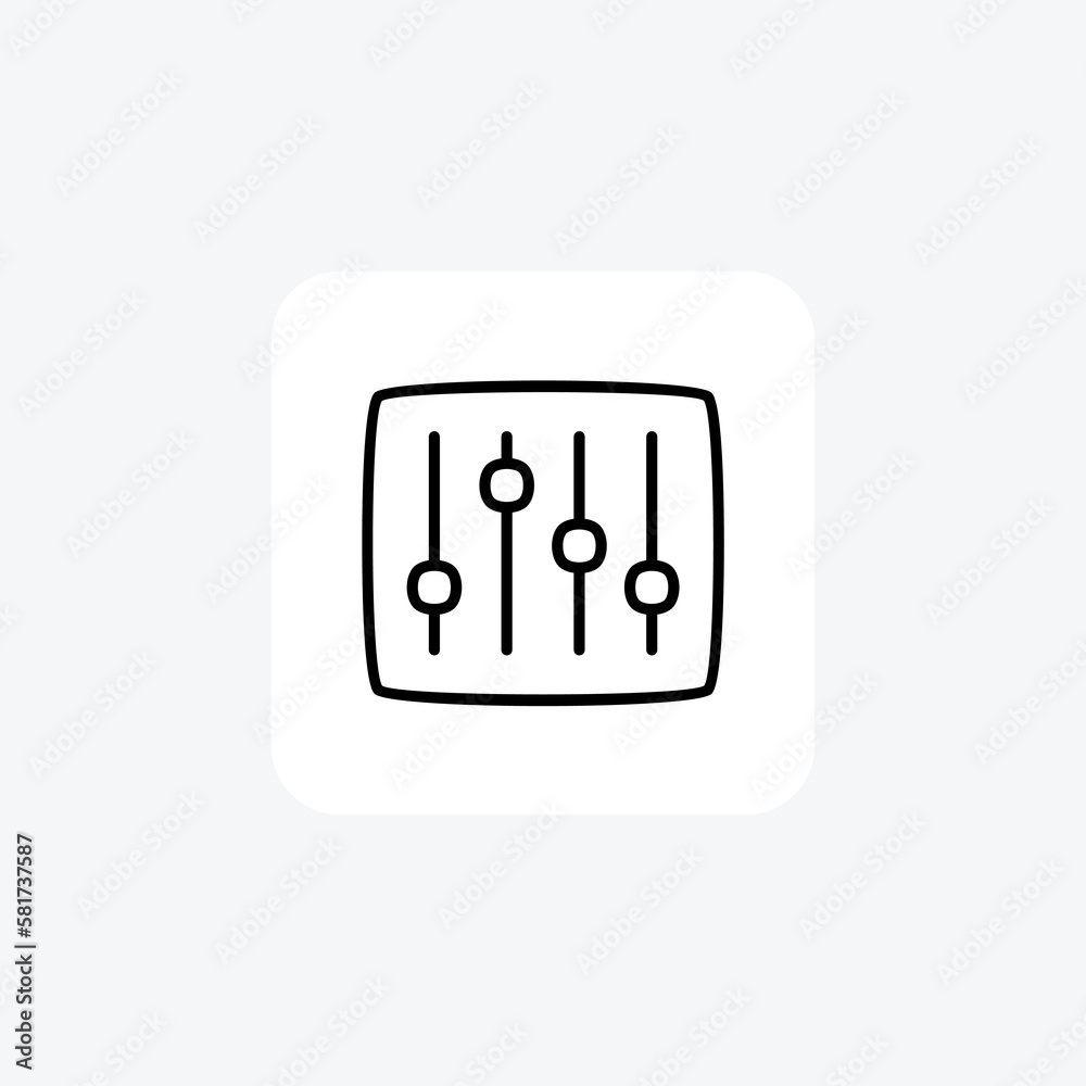 Adjustment multimedia fully editable vector icon
Adjustment multimedia fully editable vector icon