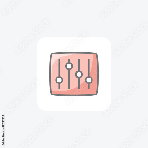 Adjustment multimedia  fully editable vector icon

