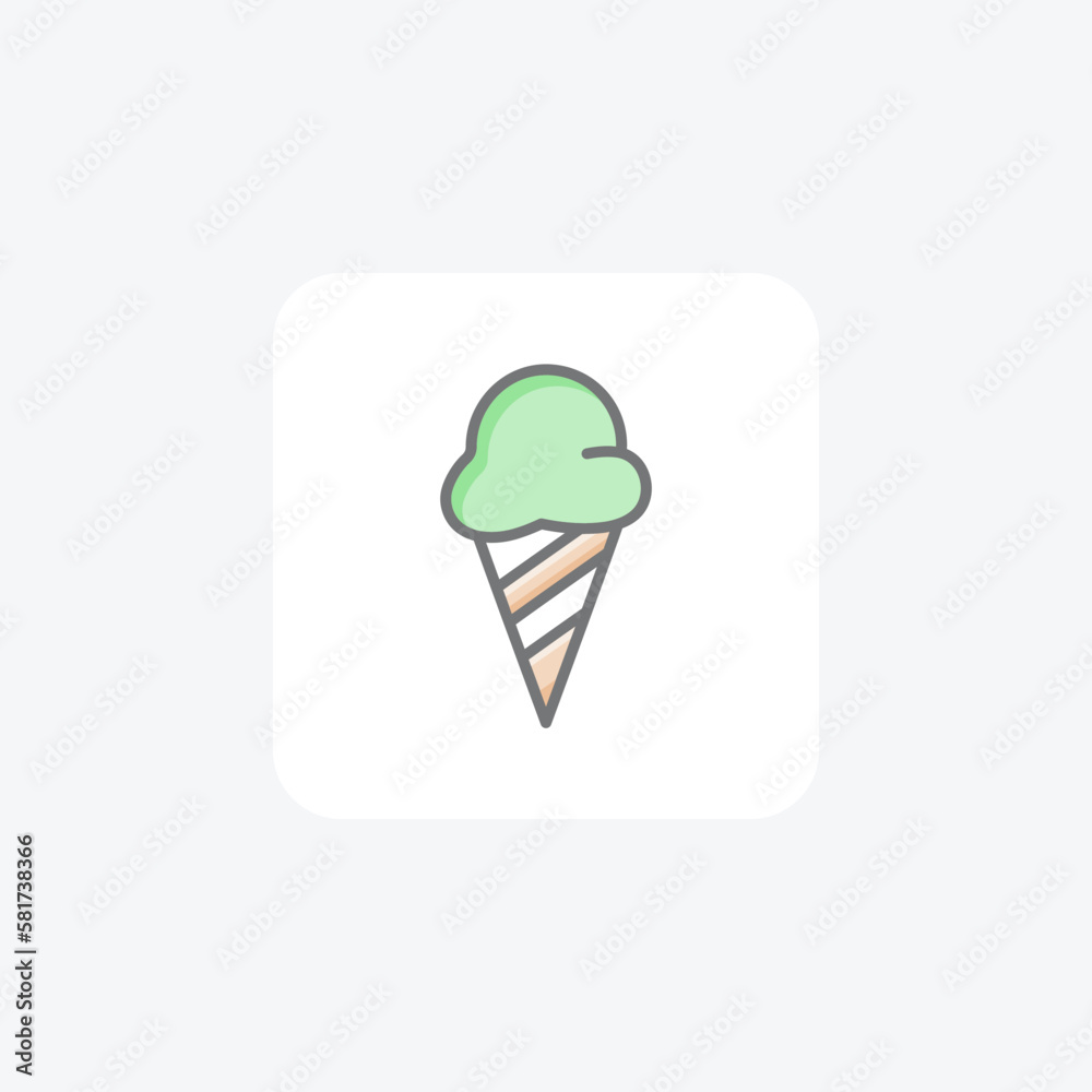 Cold , cone, dessert fully editable vector icon
Cold , cone, dessert fully editable vector icon