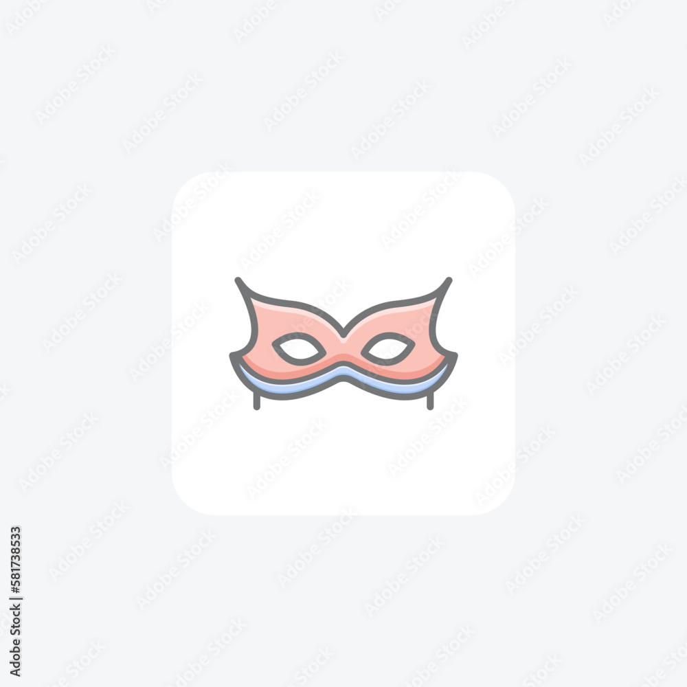 Carnival mask item party fully editable vector icon
Carnival mask item party fully editable vector icon
