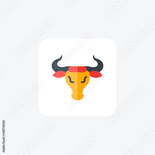 San fermin festival fully editable vector icon


