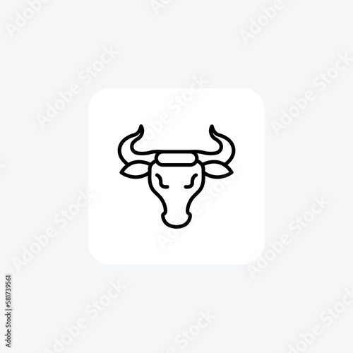 San fermin festival fully editable vector icon

