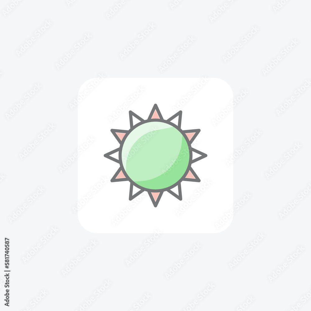 Sunlight fully editable vector icon
Sunlight fully editable vector icon
