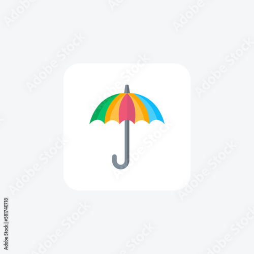 Umbrella, weather icon fully editable vector icon

