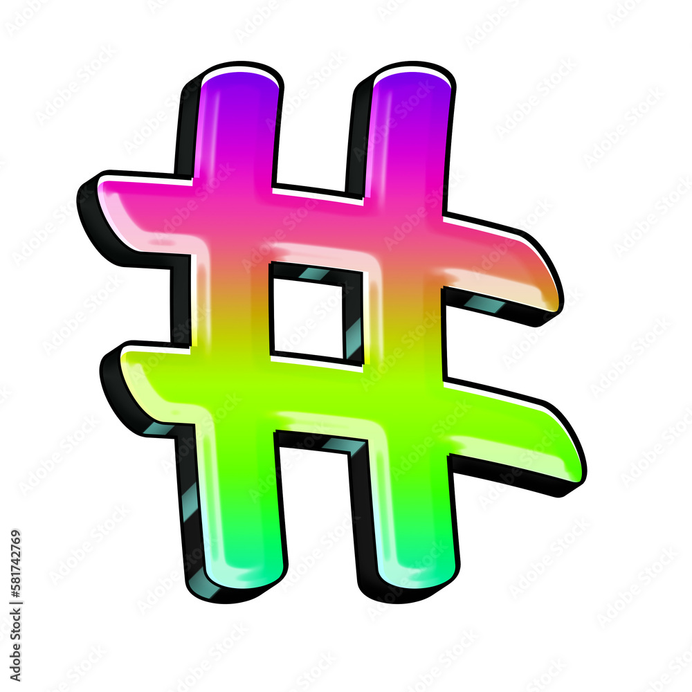 Fototapeta premium Graffiti Colorful Alphabet Set, includes font or letters, numbers, punctuation marks, symbols and shapes