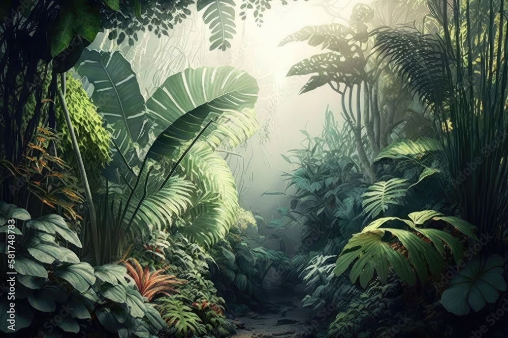 Jungle inside. AI generated. Jungle inside. AI generated.