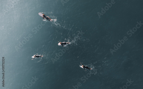 Surfers Paddle Out