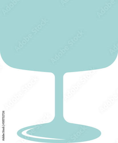 Shape of cocktail drinking glass