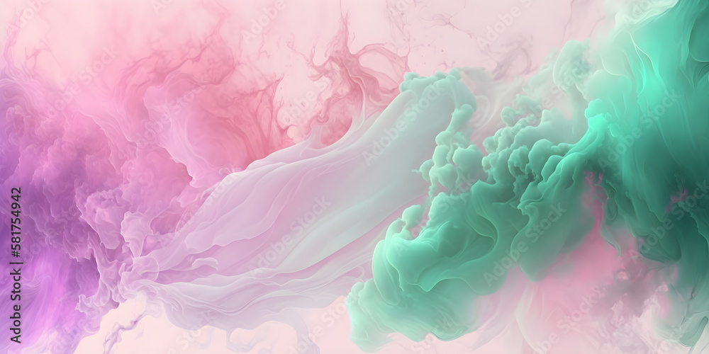 Abstract Gradient Background with Pastel Color and Smoke Texture