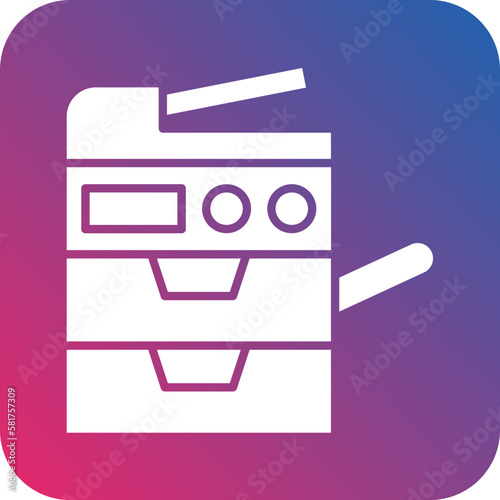 Vector Design Copy Machine Icon Style