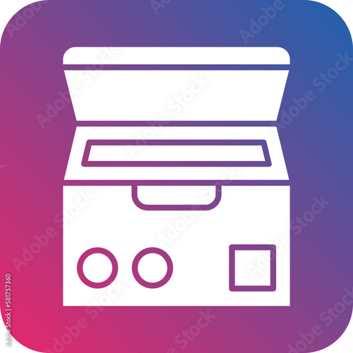 Vector Design Deep Freezer Icon Style