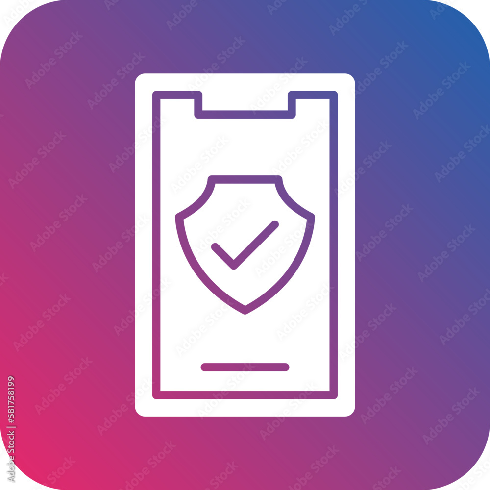 Vector Design Mobile Safety Icon Style Vector Design Mobile Safety Icon Style