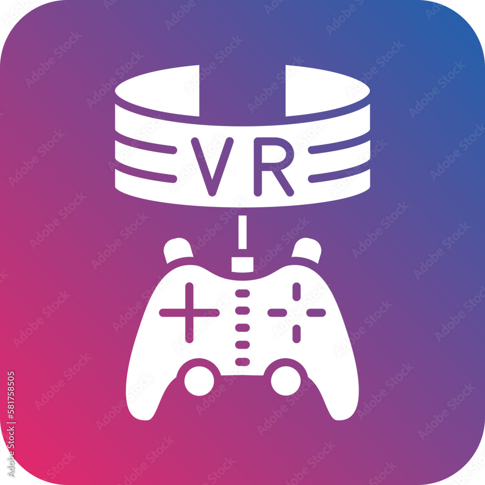 Vector Design Vr Game Icon Style Vector Design Vr Game Icon Style