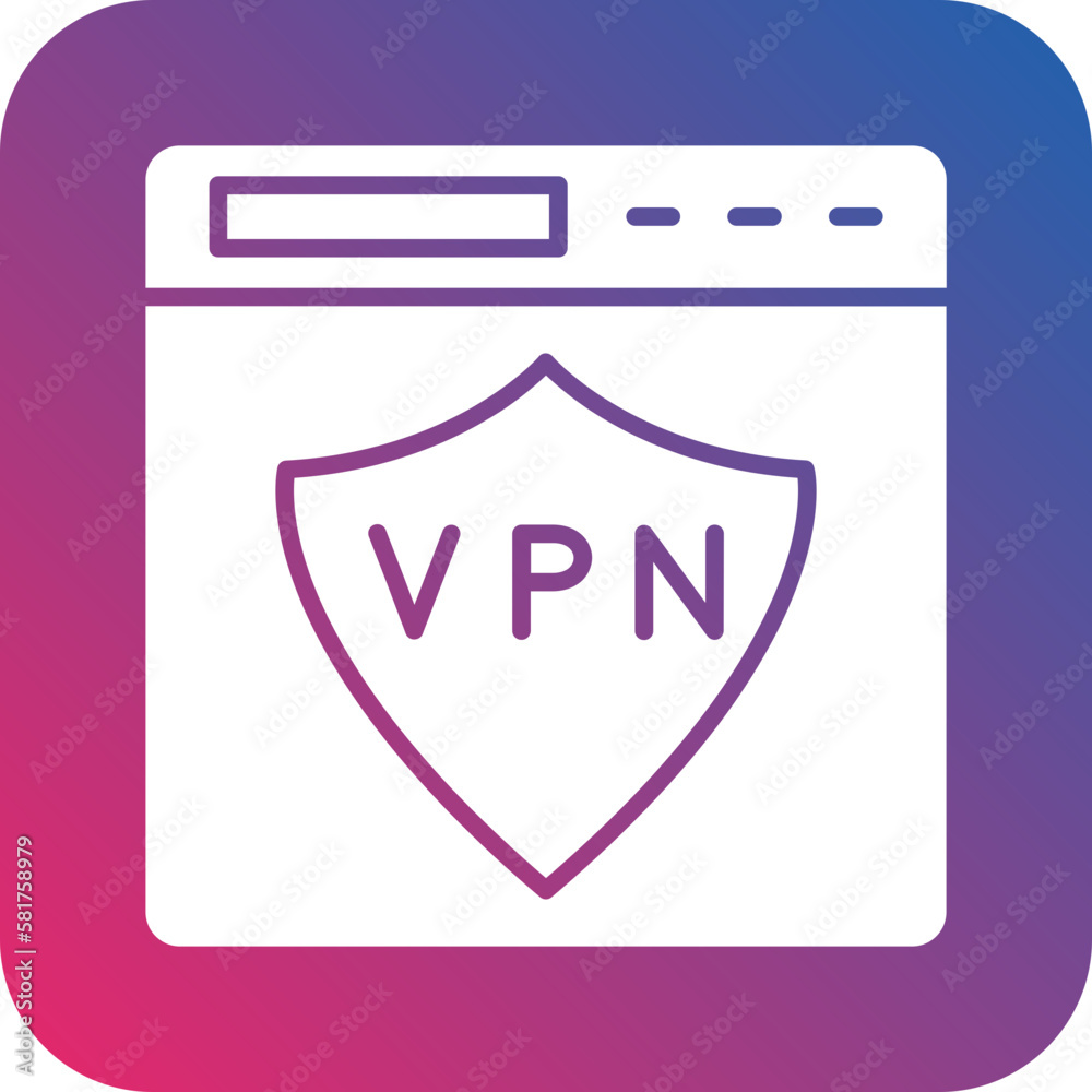 Vector Design Vpn Icon Style Vector Design Vpn Icon Style