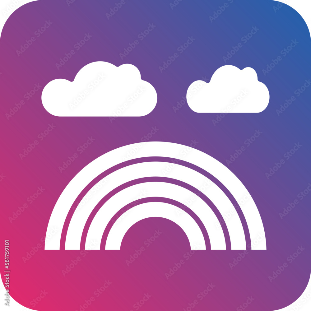 Vector Design Rainbow Icon Style Vector Design Rainbow Icon Style