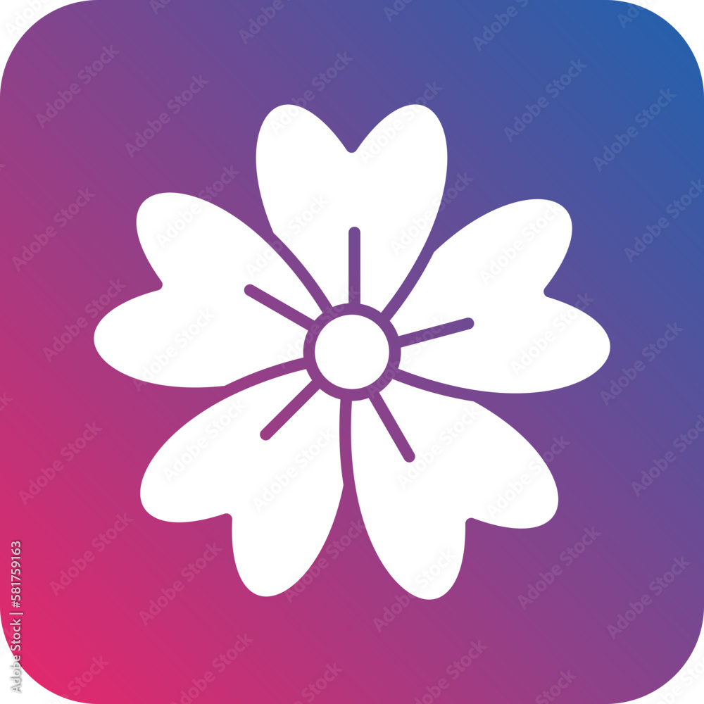 Vector Design Cherry Blossom Icon Style Vector Design Cherry Blossom Icon Style