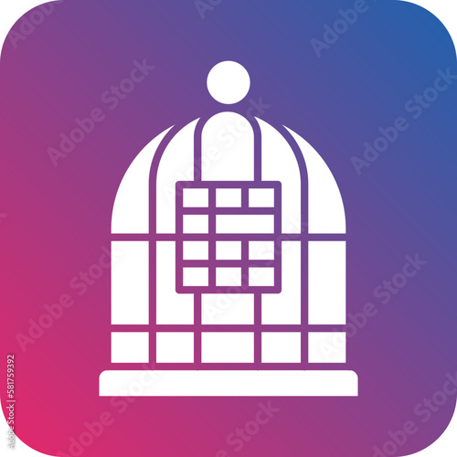 Vector Design Birdcage Icon Style