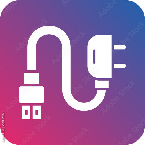 Vector Design Adapter Icon Style