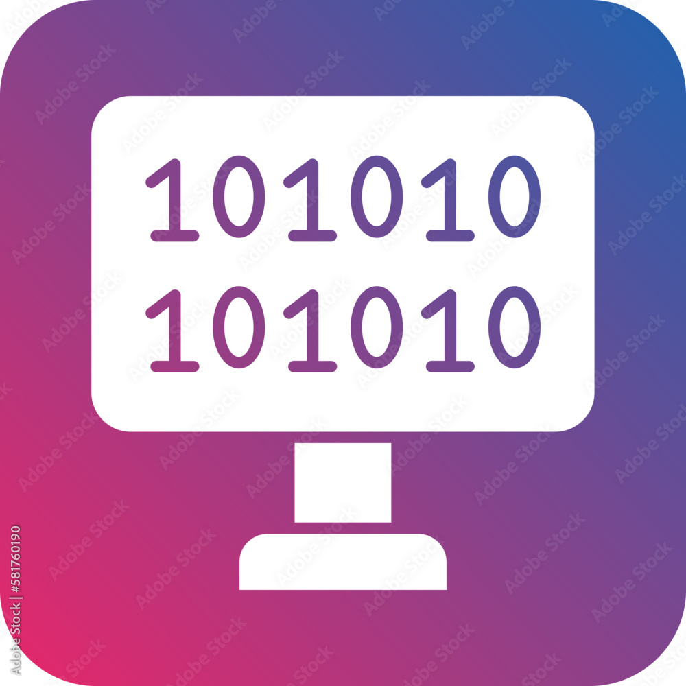 Vector Design Binary Code Icon Style Vector Design Binary Code Icon Style