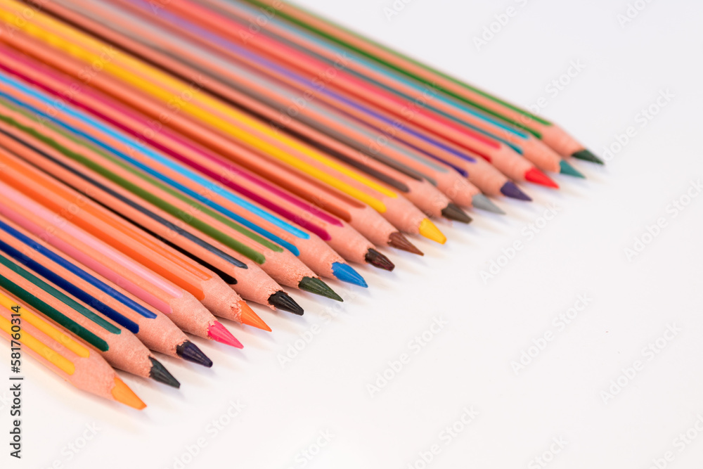 Picture of a variety colorful crayons Picture of a variety colorful crayons