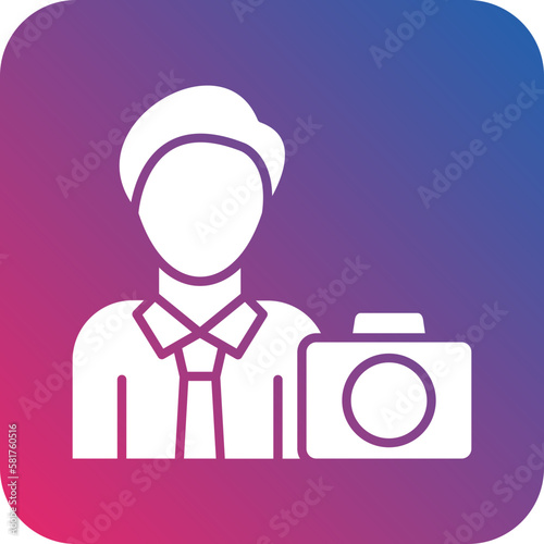 Vector Design Cameraman Icon Style
