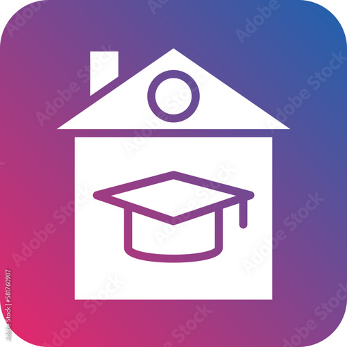 Vector Design Homeschooling Icon Style