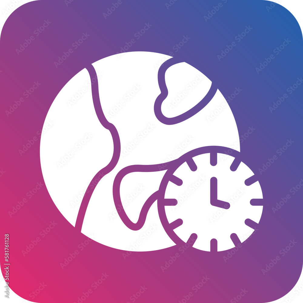 Vector Design Time Zone Icon Style Vector Design Time Zone Icon Style